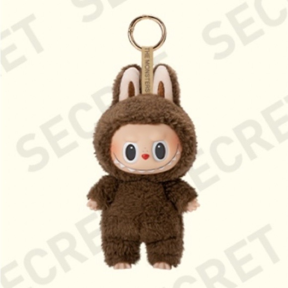 SECRET LABUBU EXCITING MACARON SERIES Brown Furry Monster Plush Toy